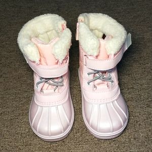 8T Cat & Jack Journey Pink Toddler Snow Boots